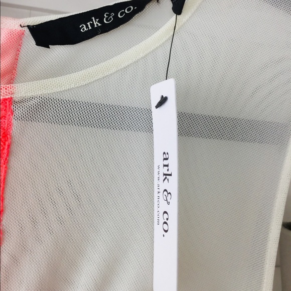 Ark & Co. Neon Pink/White Mini Dress - Picture 6 of 7